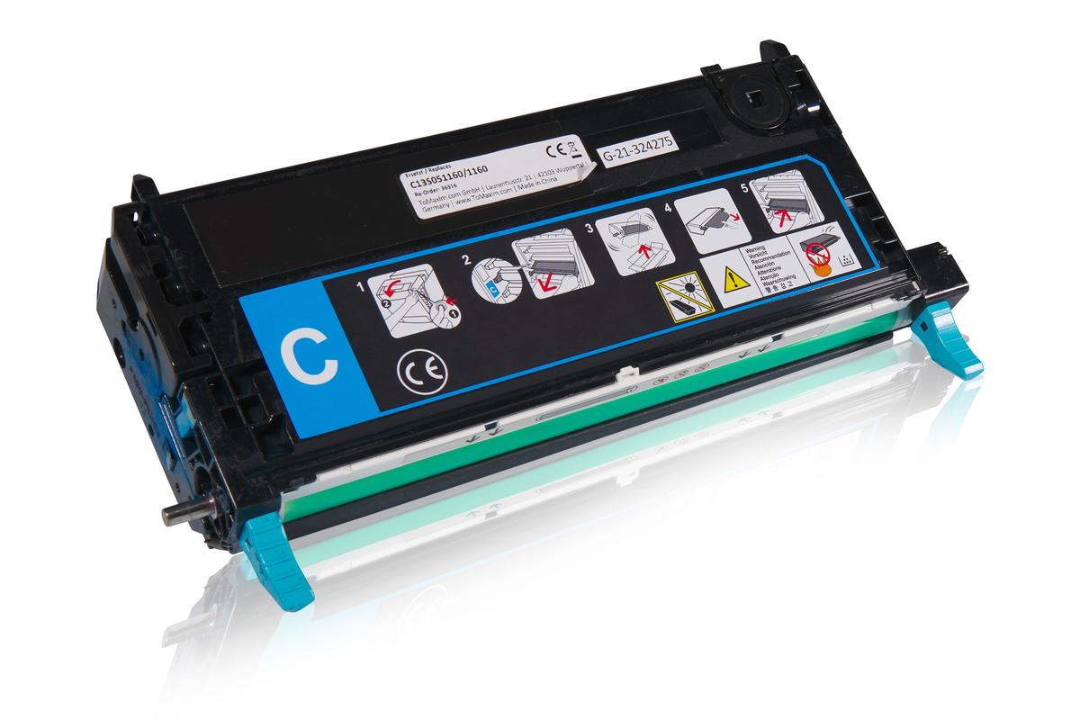 Alternative à Epson C13S051160 / 1160 Cartouche toner, cyan