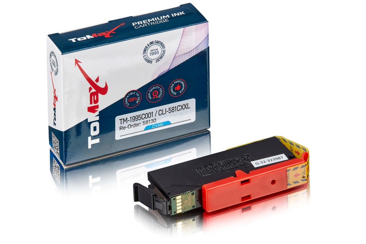 ToMax Premium alternative à Canon 1995C001 / CLI-581CXXL Cartouche d'encre, cyan
