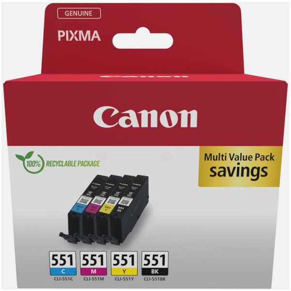 Original Canon 6509B015 / CLI551 Cartouche d'encre multi pack
