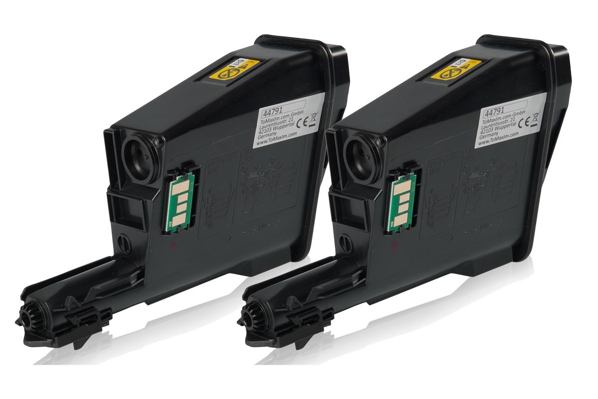 Set économique compatible avec Kyocera 1T02M70NL0 / TK-1125 contient 2x Cartouche toner