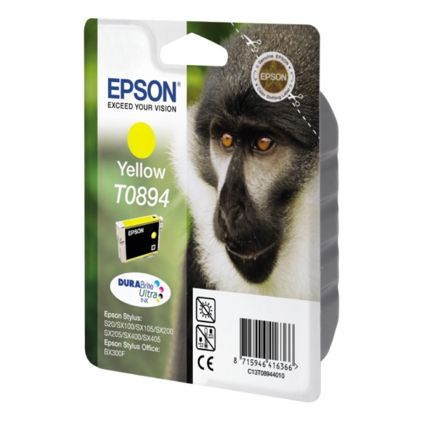 Original Epson C13T08944011 / T0894 Cartouche d'encre jaune