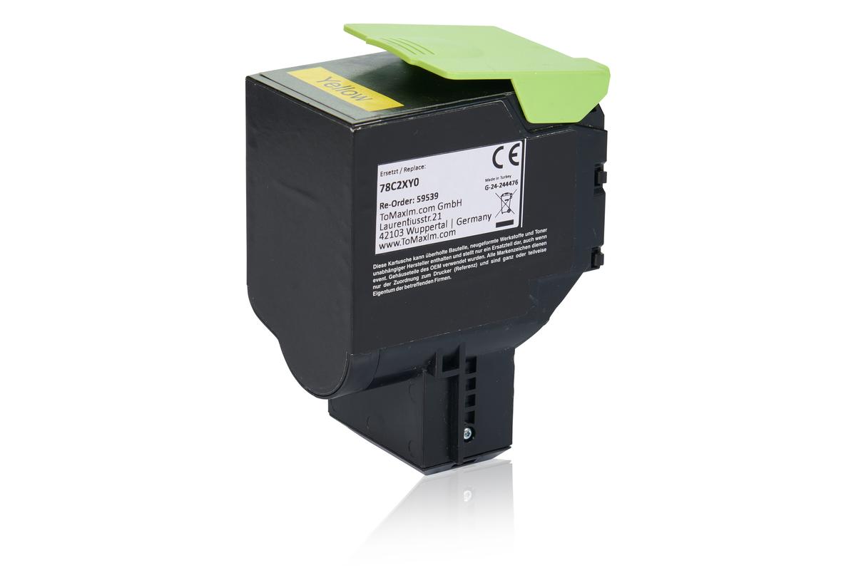 Alternative à Lexmark 78C2XY0 Cartouche toner, jaune