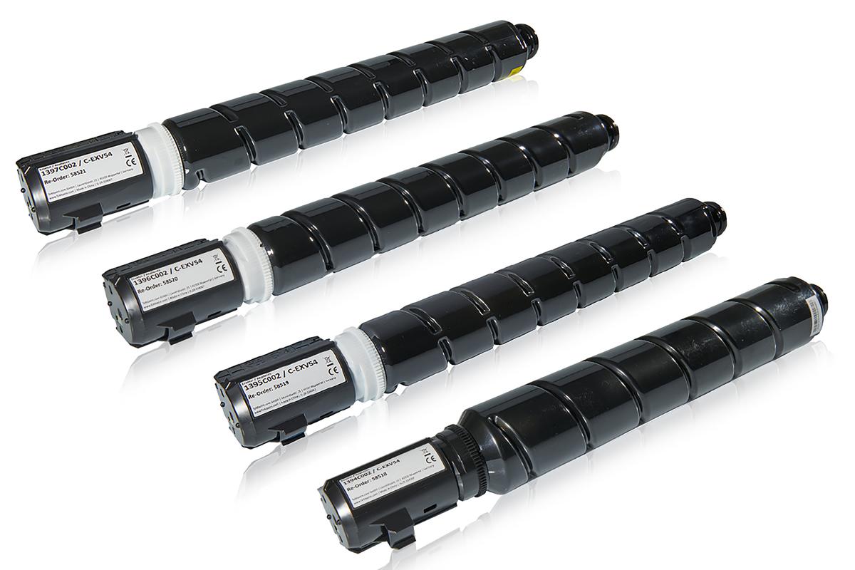 Multipack compatible avec Canon 1394C002 / C-EXV54 contient 1xBK, 1xC, 1xM, 1xY