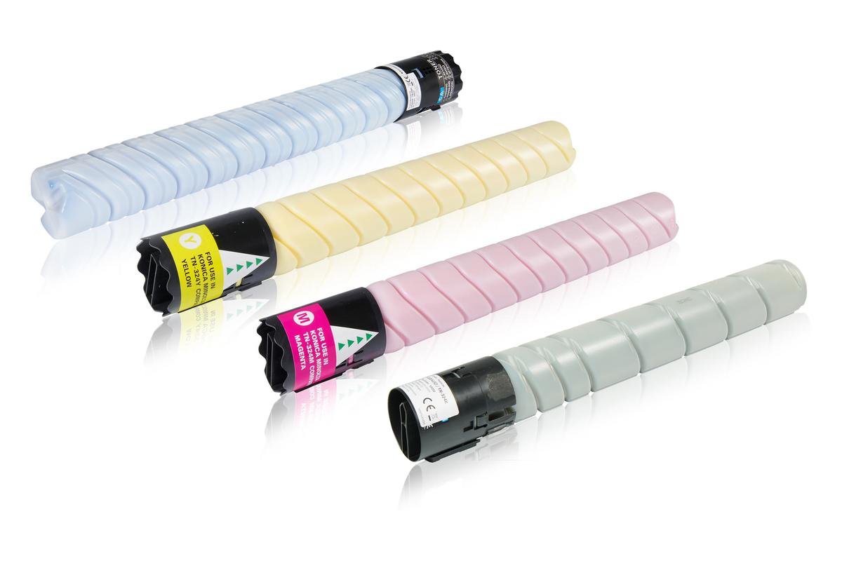 Multipack compatible avec Konica Minolta A8DA150 / TN324 contient 4x Cartouche toner