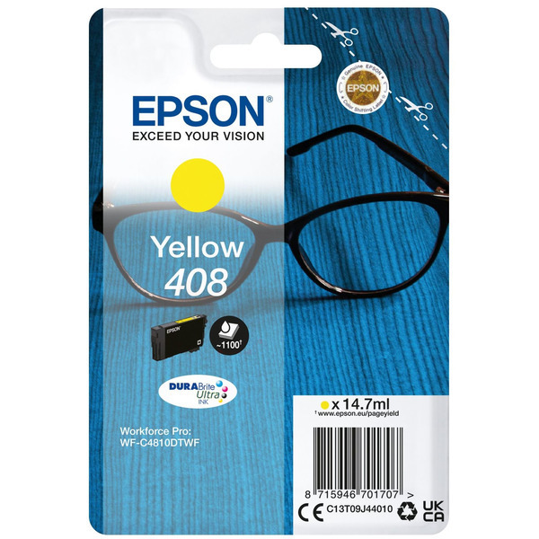 Original Epson C13T09J44010 / 408 Cartouche d'encre jaune