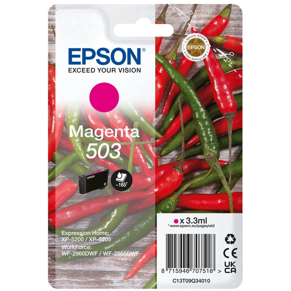 Original Epson C13T09Q34020 / 503 Cartouche d'encre magenta