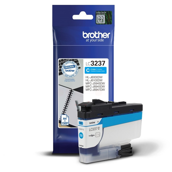 Original Brother LC3237C Cartouche d'encre cyan