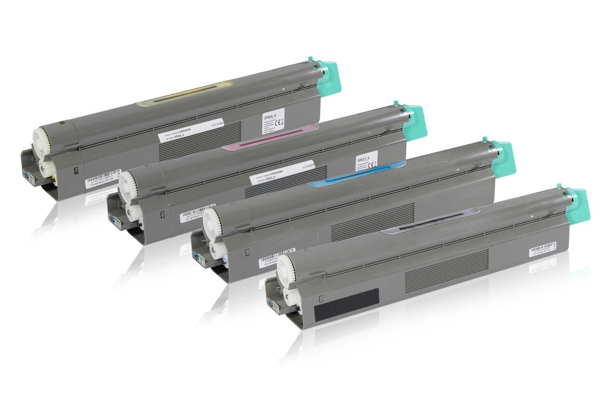 Multipack compatible avec Lexmark C925H2KG contient 4x Cartouche toner