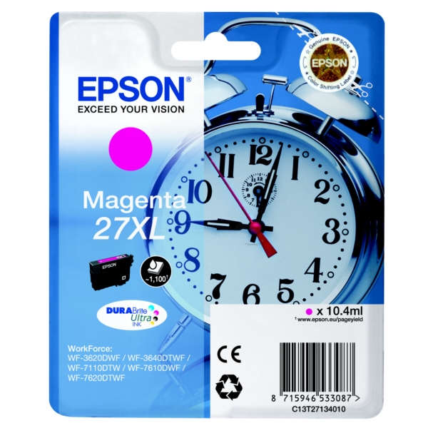 Original Epson C13T27134012 / 27XL Cartouche d'encre magenta