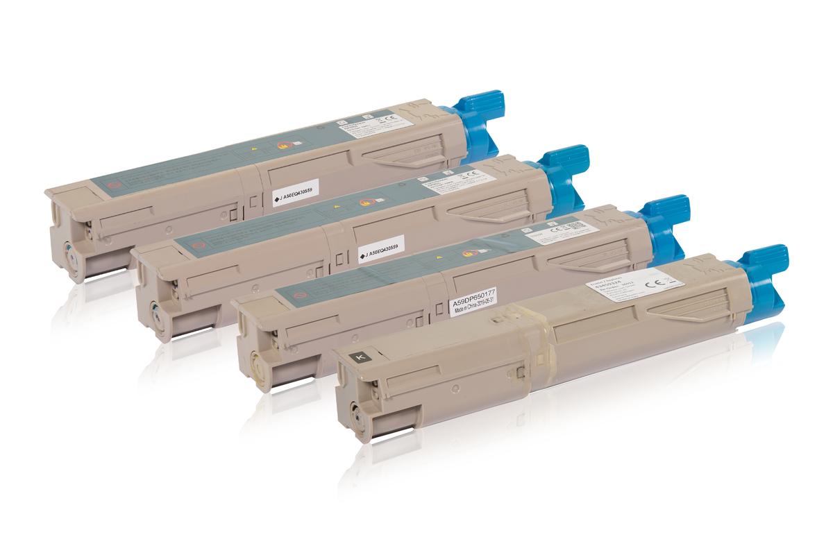 Multipack compatible avec OKI 43459324 contient 4x Cartouche toner