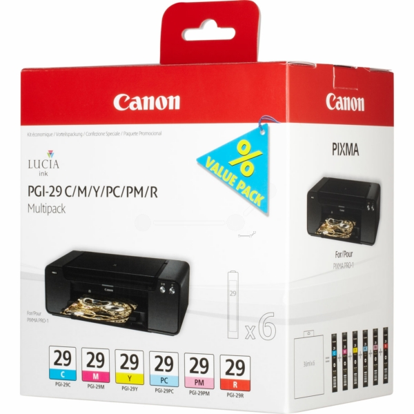 Cartouche d’encre originale Canon 4873B005 / PGI29 Multipack