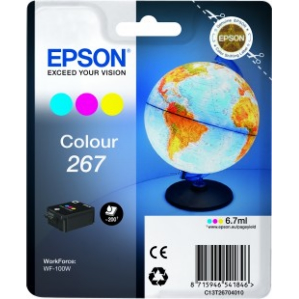 Original Epson C13T26704010 / 267 Cartouche d'encre couleur