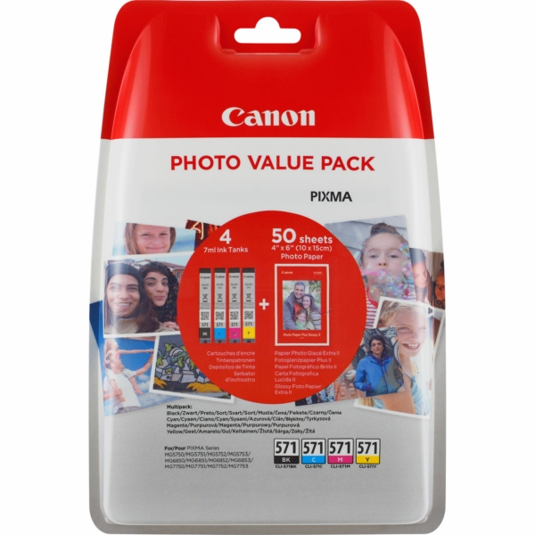 Original Canon 0386C008 / CLI571 Cartouche d'encre multi pack