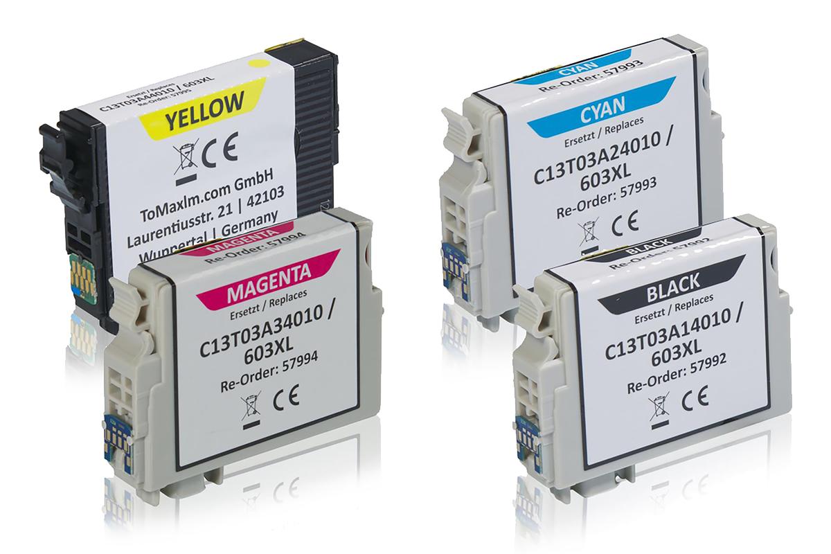 Pack 4X cartouche compatible EPSON 603 XL - C13T03A64010 - CMYK -1800 pages offrez-vous la qualité au meilleur prix ! | cartoucheclub.com
