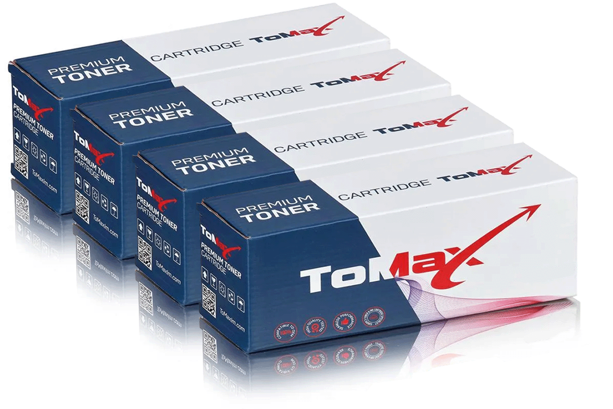 ToMax multipack compatible avec HP CF40xA / 201A contient 4 x Cartouche toner