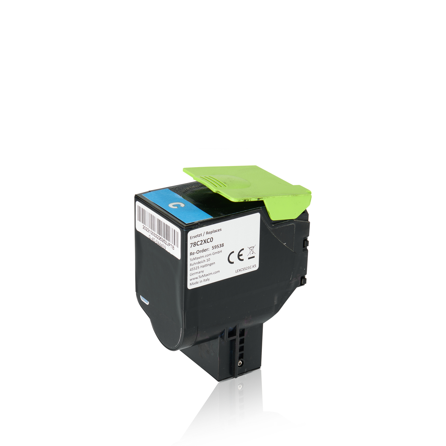 Alternative à Lexmark 78C2XC0 Cartouche toner, cyan