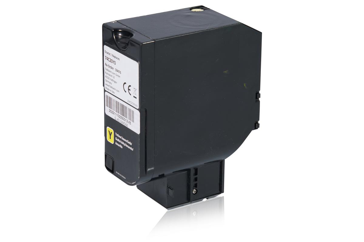 Alternative à Lexmark 74C20Y0 Cartouche toner, jaune