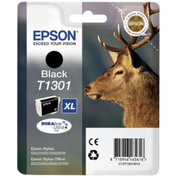 Original Epson C13T13014012 / T1301 Cartouche d'encre noire