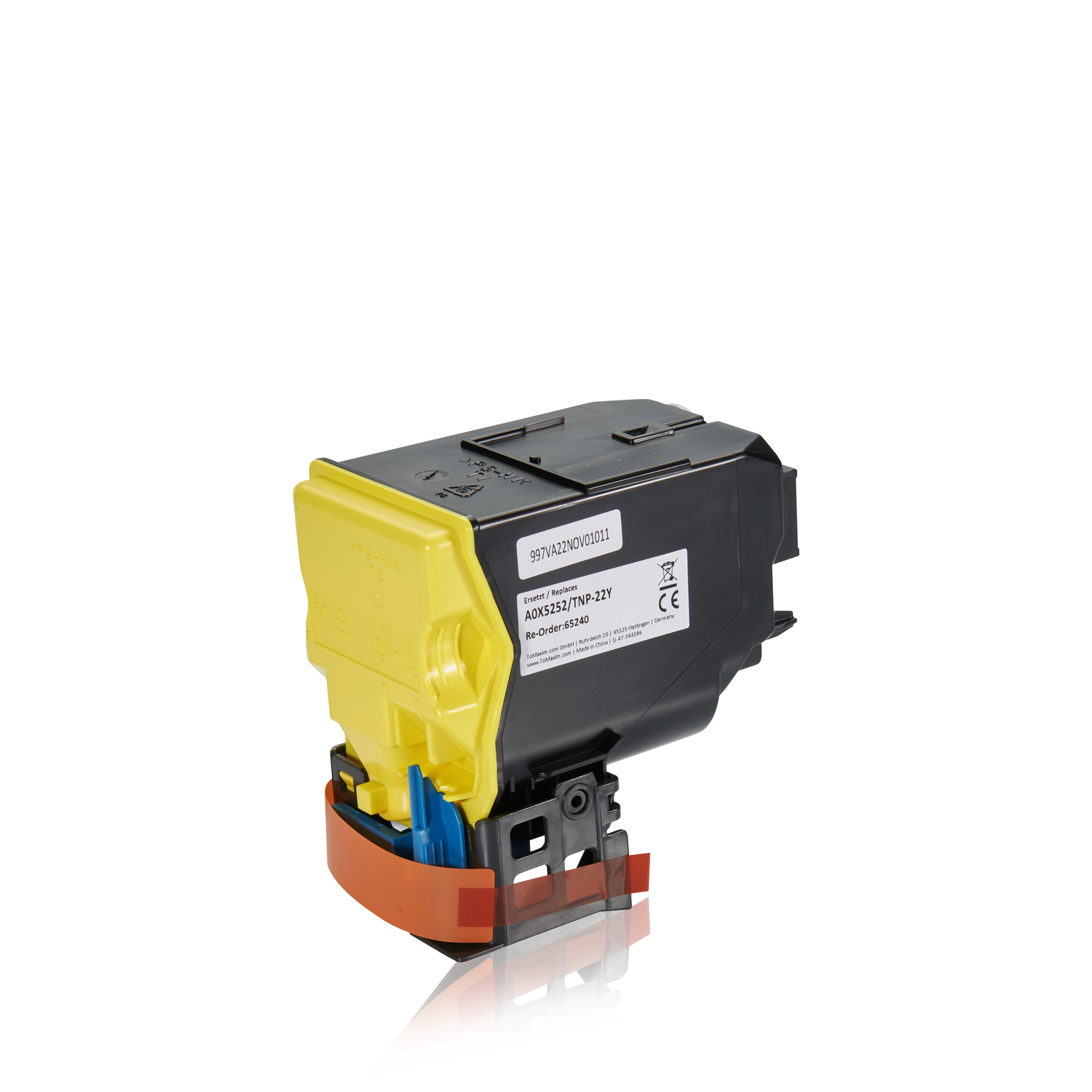 Compatible avec la cartouche de toner Konica Minolta A0X5252 / TNP-22 Y, jaune