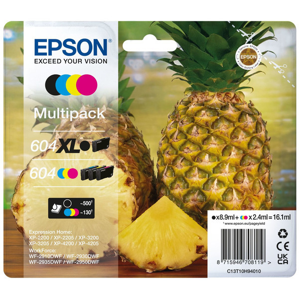 Original Epson C13T10H94010 / 604XL604 Cartouche d'encre multi pack