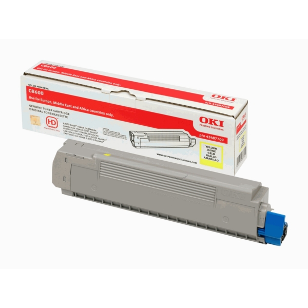 Original OKI 43487709 Toner jaune