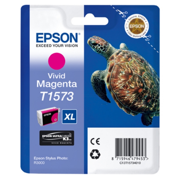Original Epson C13T15734010 / T1573 Cartouche d'encre magenta