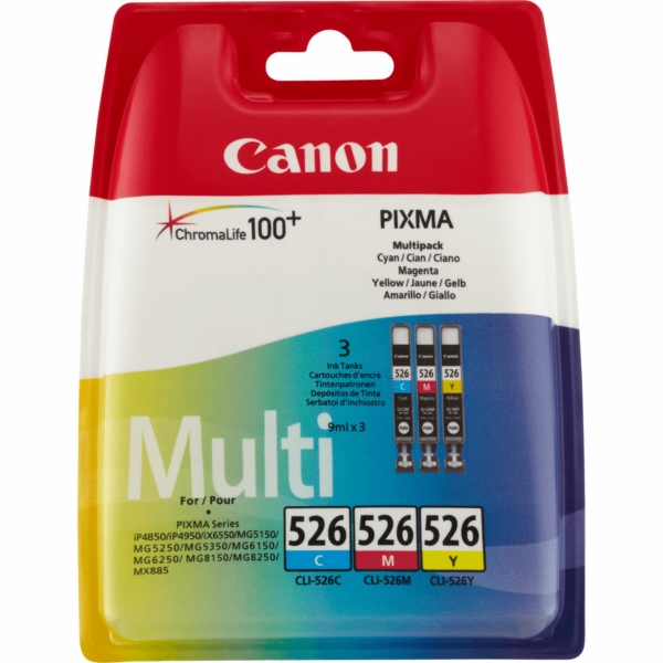 Cartouche d’encre originale Canon 4541B018 / CLI526 Multipack