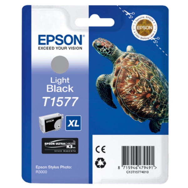 Original Epson C13T15774010 / T1577 Cartouche d'encre gris