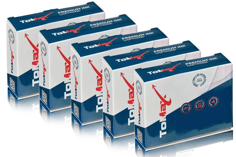 ToMax Multipack remplace Canon 1998C001 / CLI-581BKXXL contient 5x Cartouche d'encre