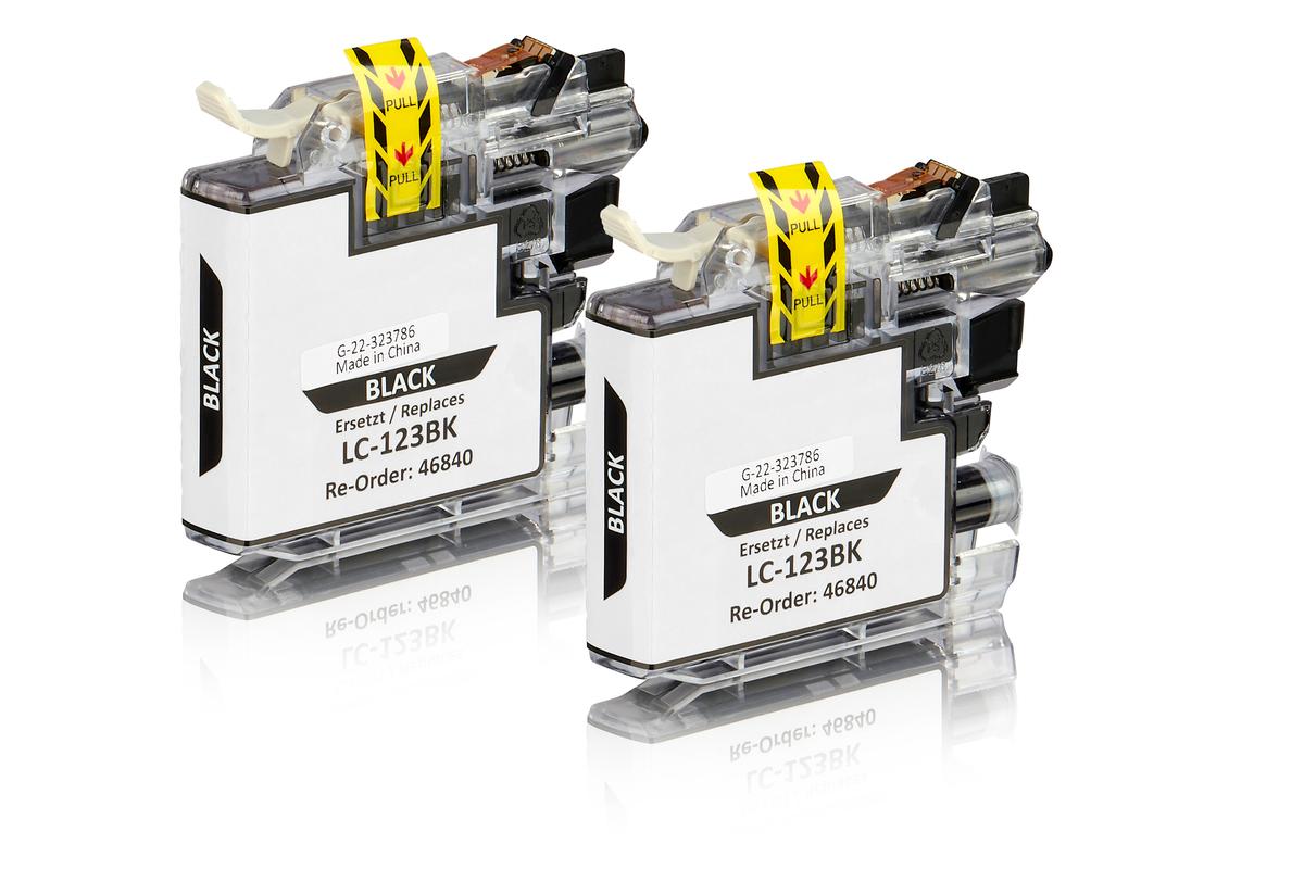 Alternative à Brother LC-123 BK Cartouche d'encre noire