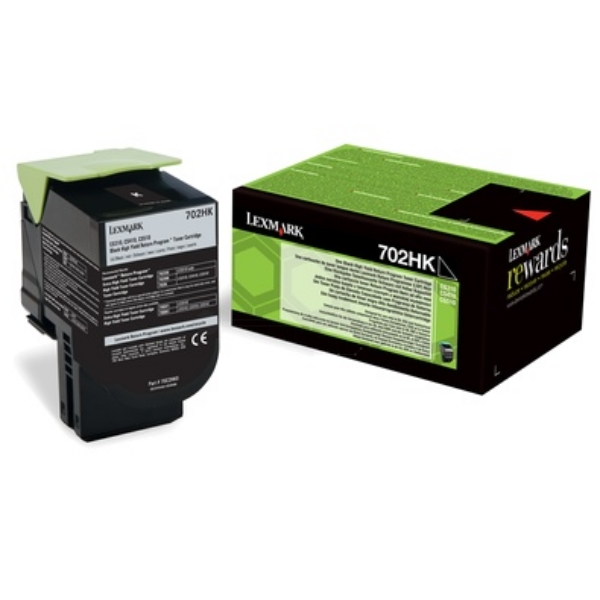 Original Lexmark 70C2HK0 / 702HK Toner noir