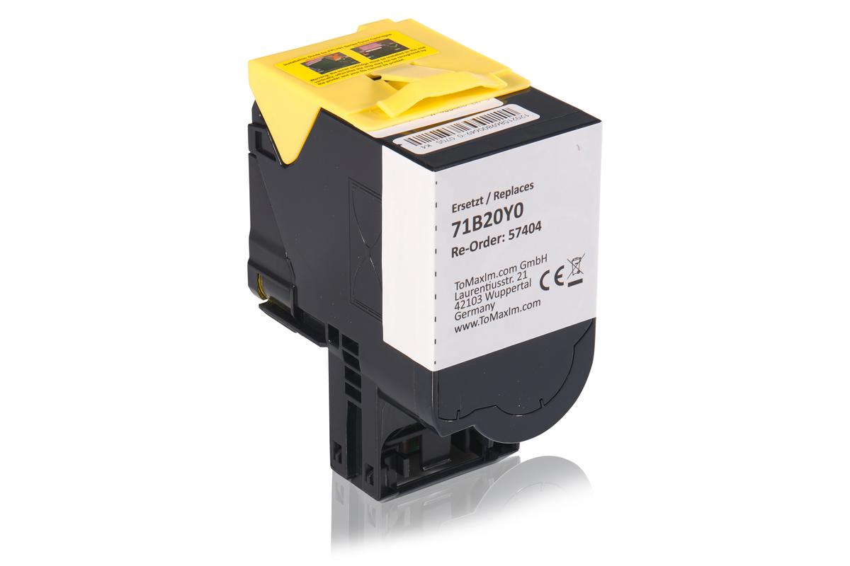 Alternative à Lexmark 71B20Y0 Cartouche toner, jaune