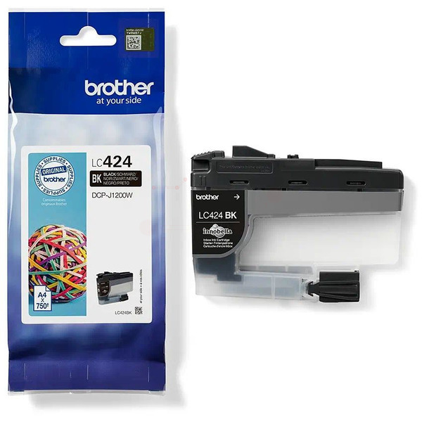 Original Brother LC424BK Cartouche d'encre noire