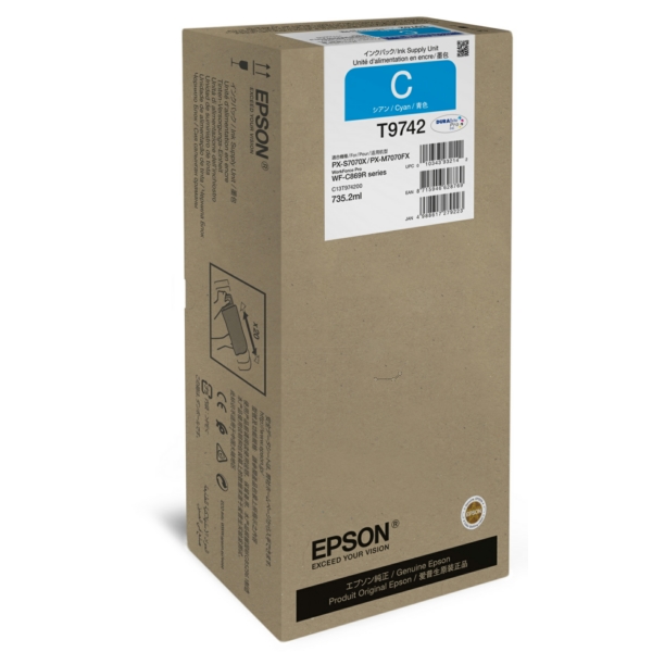 Original Epson C13T974200 / T9742 Cartouche d'encre cyan