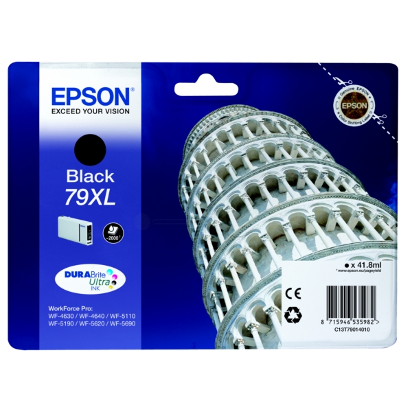 Original Epson C13T79014010 / 79XL Cartouche d'encre noire