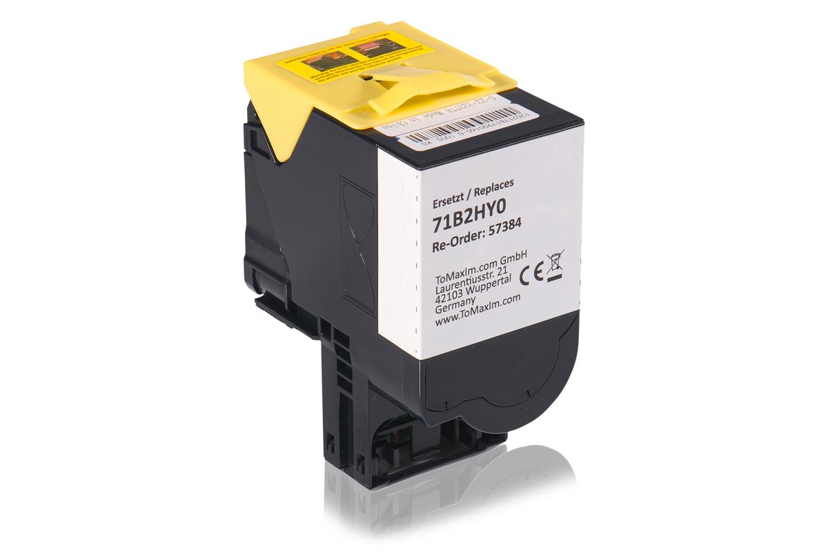 Alternative à Lexmark 71B2HY0 Cartouche toner, jaune