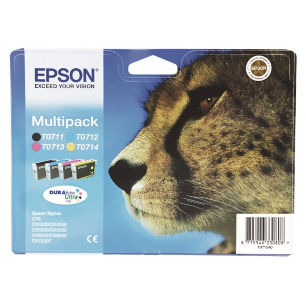 Original Epson C13T07154012 / T0715 Cartouche d'encre multi pack