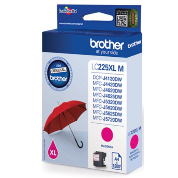 Original Brother LC225XLMBP Cartouche d'encre magenta