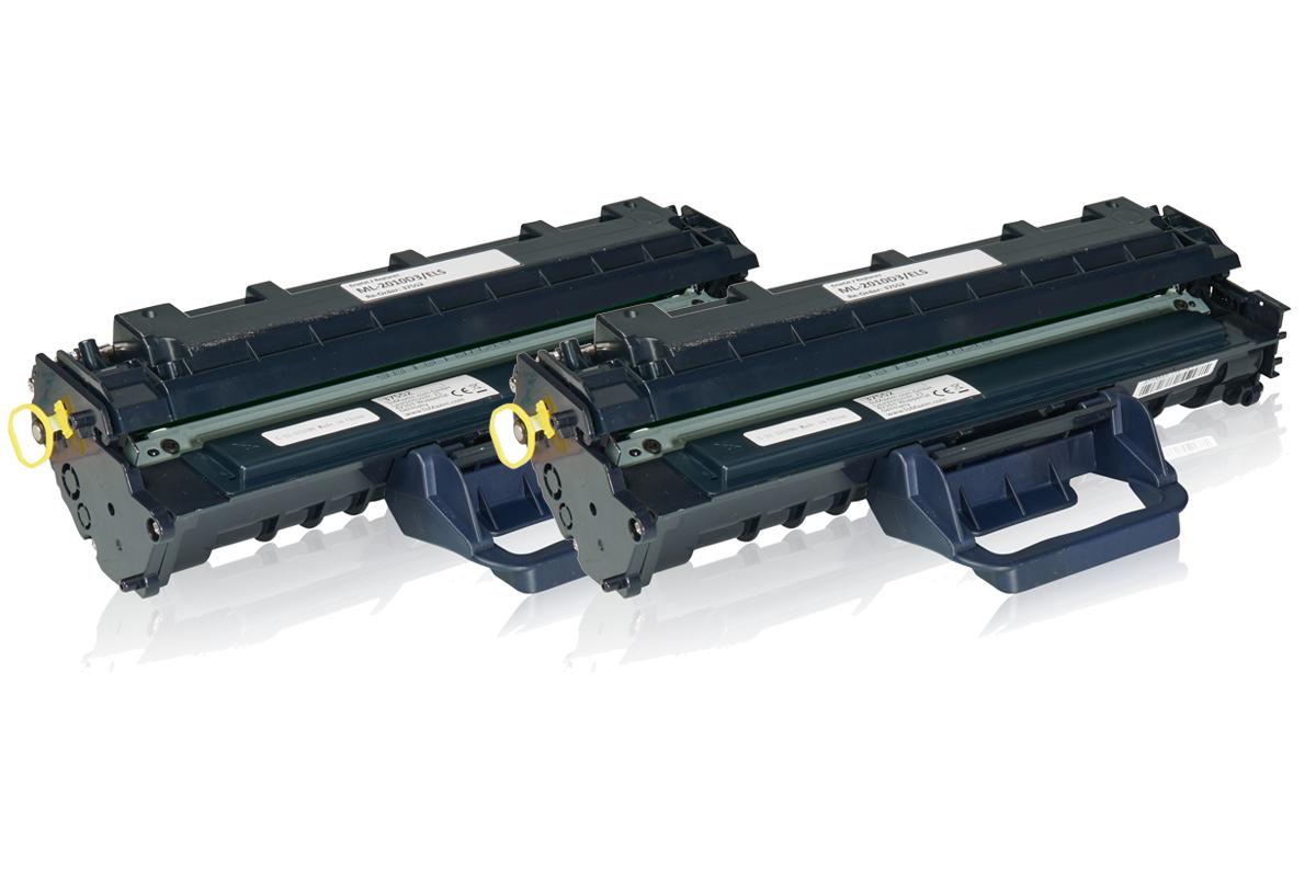 Set économique compatible avec Samsung ML-2010 D3/ELS contient 2x Cartouche toner