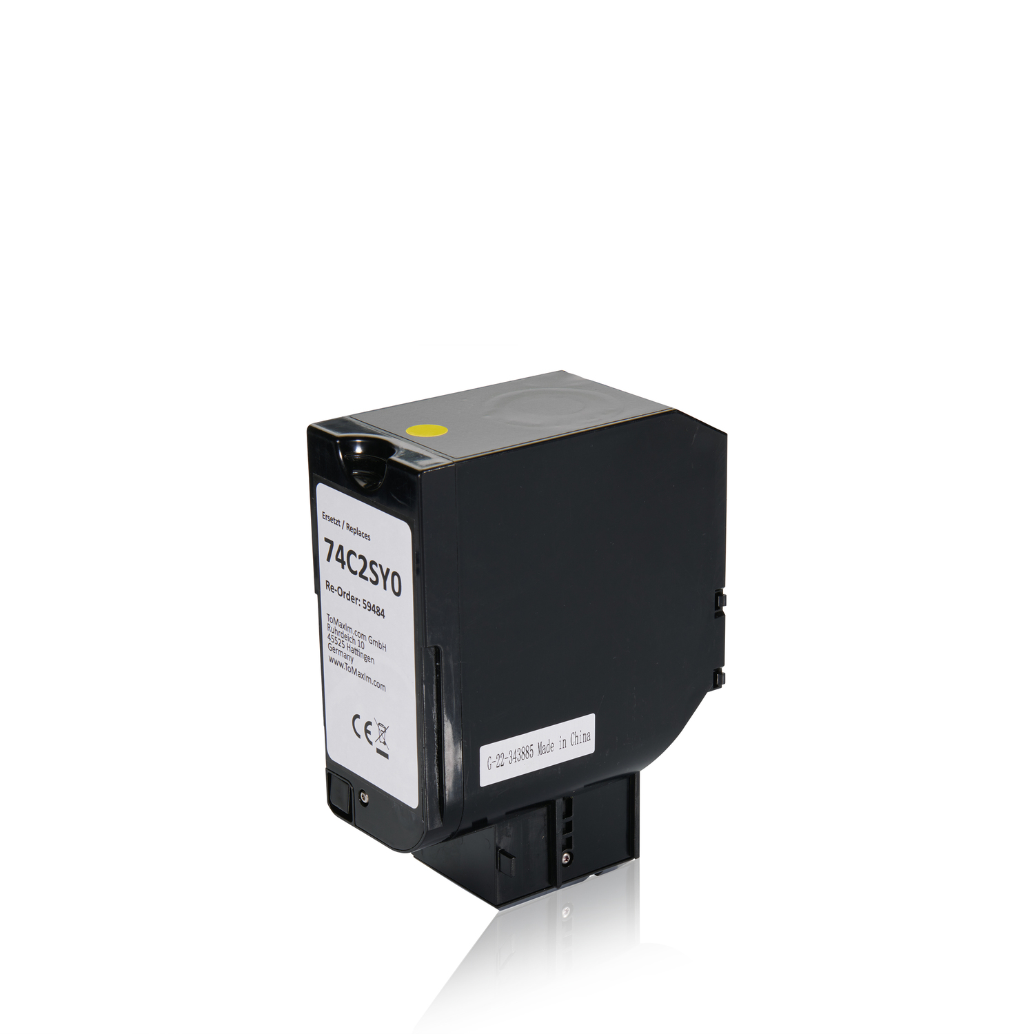 Alternative à Lexmark 74C2SY0 Cartouche toner, jaune