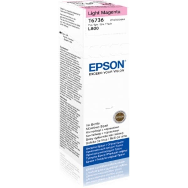 Bouteille d’encre originale Epson C13T67364A / T6736 Magenta Light