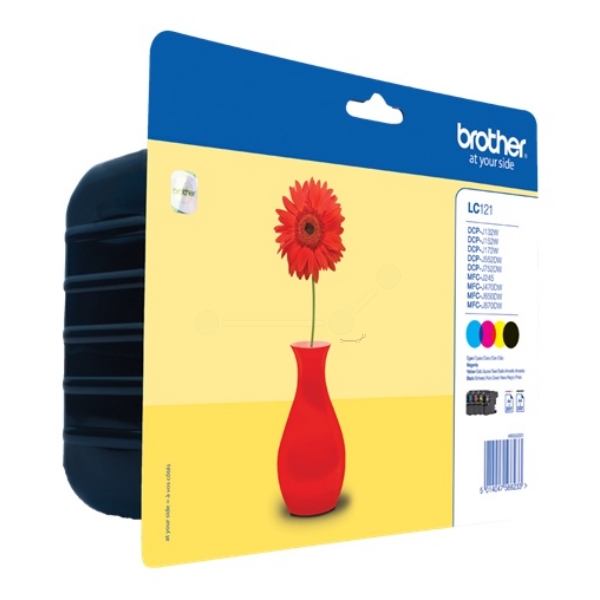 Original Brother LC121VALBP Cartouche d'encre multi pack