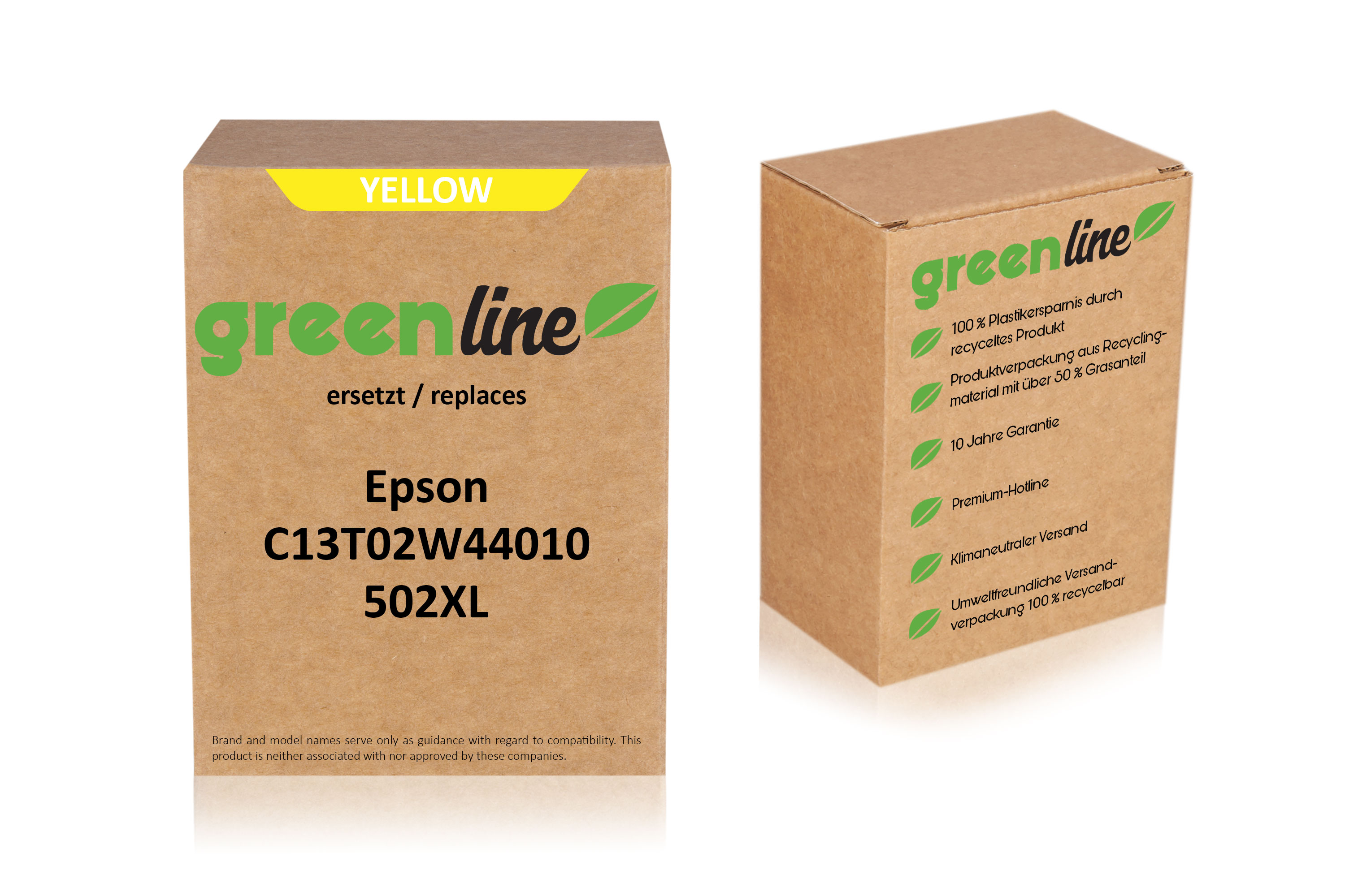 greenline remplace Epson C 13 T 02W44010 / 502XL Cartouche d'encre, jaune