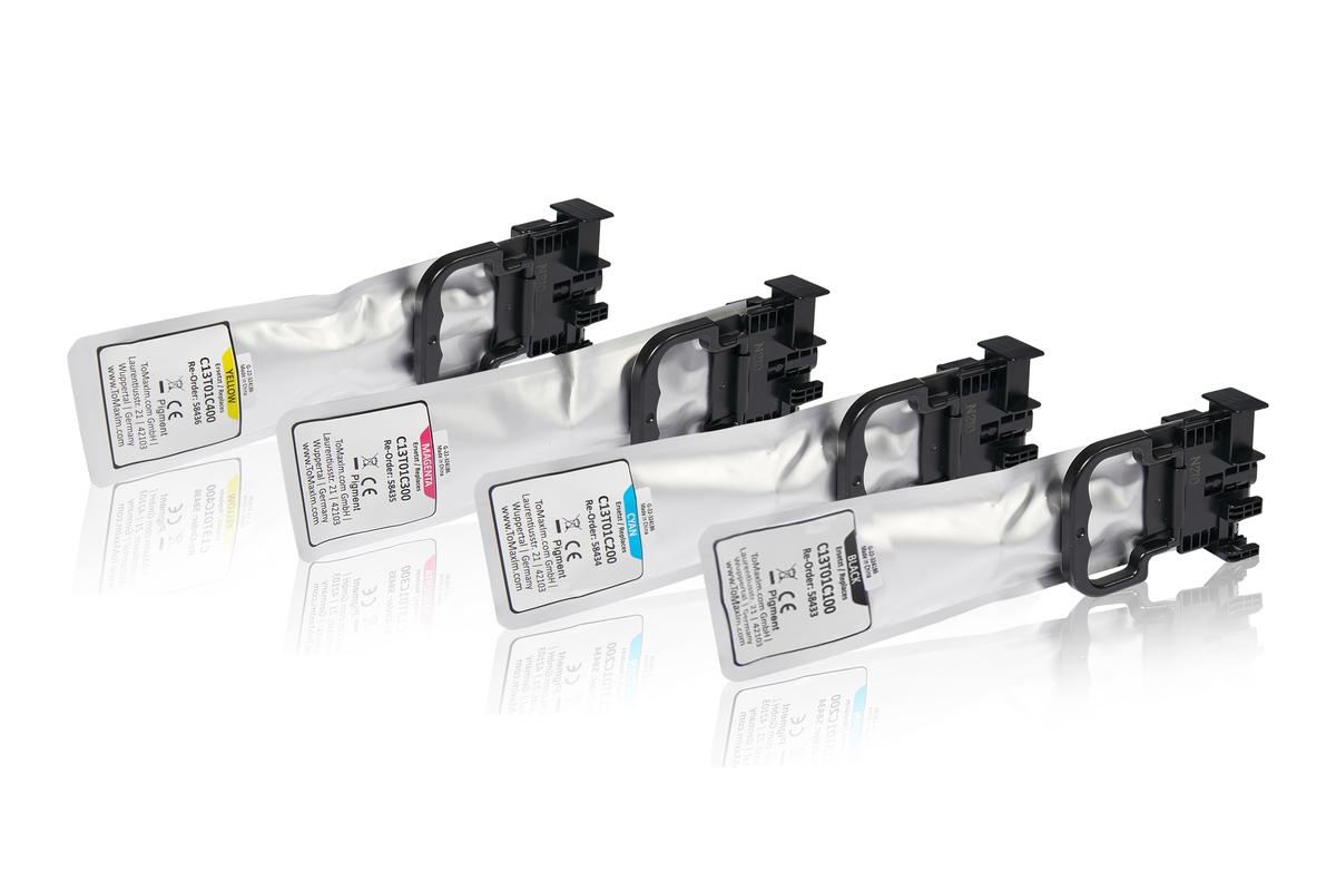 Multipack compatible avec Epson C13T01C100 contient 4x Cartouche d'encre