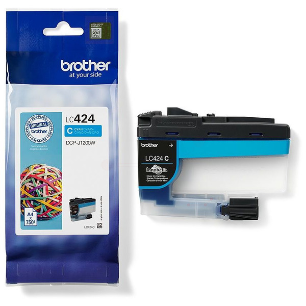 Original Brother LC424C Cartouche d'encre cyan