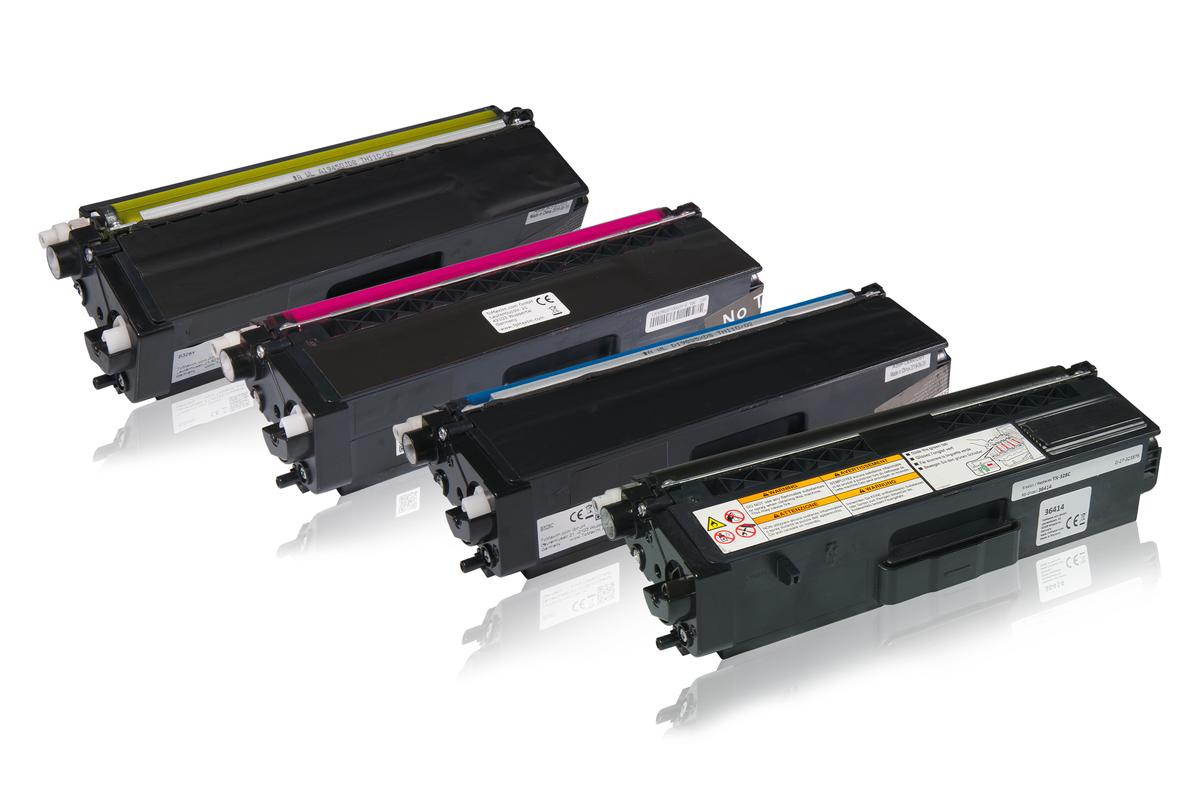 Multipack compatible avec Brother TN328BK contient 4x Cartouche toner
