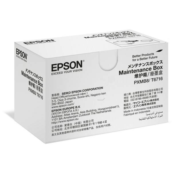 Original Epson C13T671600 / T6716 Boîte d'encre restant / boîte de maintenance
