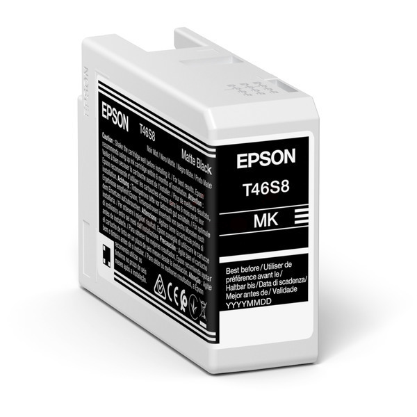 Original Epson C13T46S800 / T46S8 Cartouche d'encre noire mate
