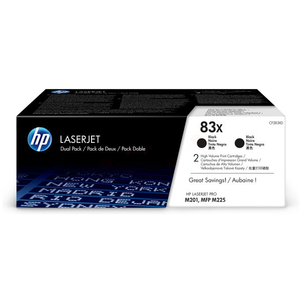 Original HP CF283XD / 83X Toner noir