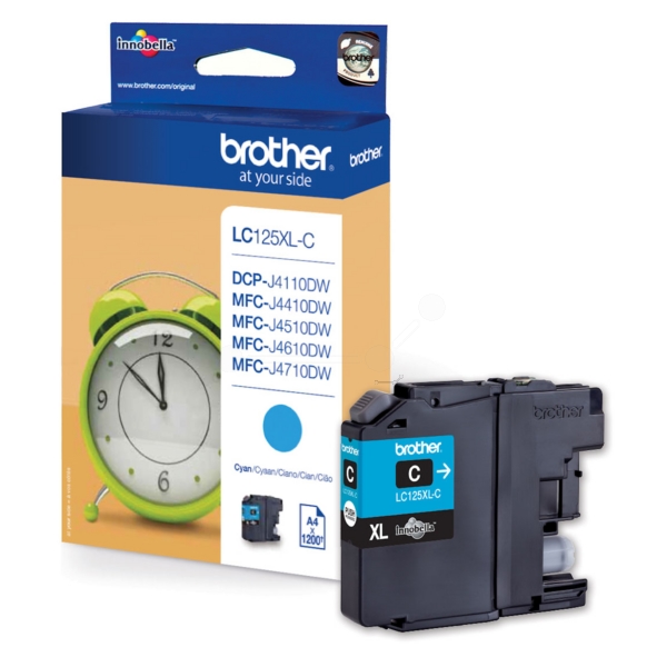 Original Brother LC125XLC Cartouche d'encre cyan